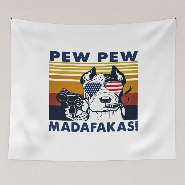 Item preview, DOG PEWPEW MADAKAFAS USA designed and sold by CARDWELL-COWEL.