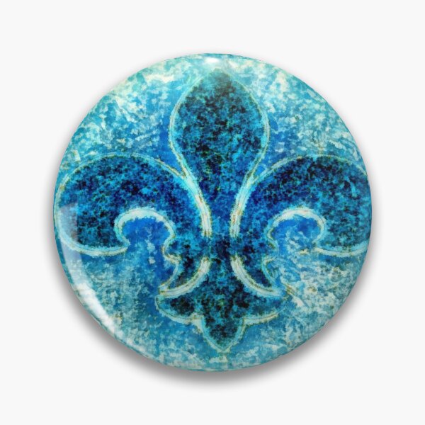 Item preview, Fleur de lis Turquoise - Par le Mer  designed and sold by JanineRileyArt.