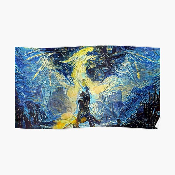 Dragon Age Inquisition Starry Night Poster