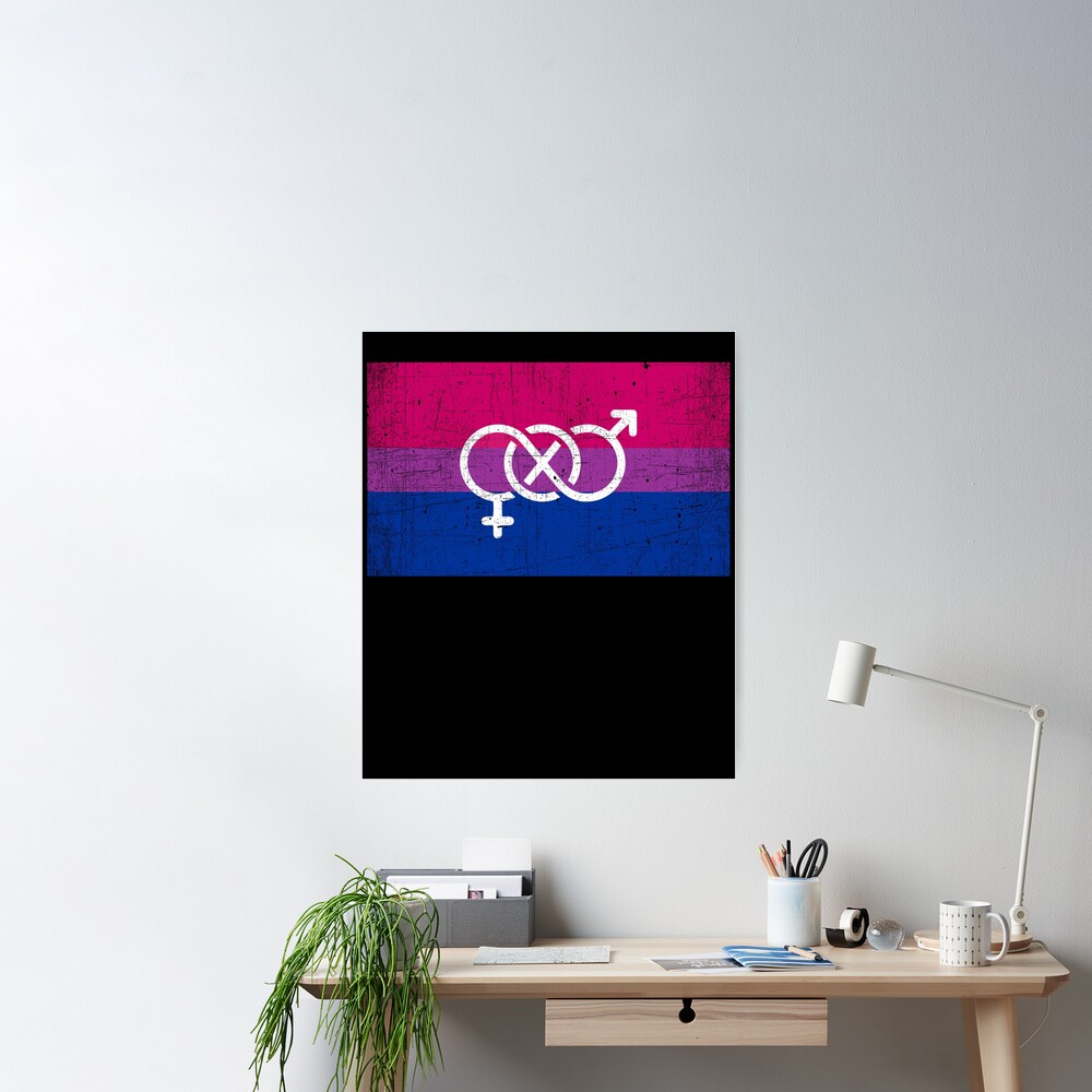 Póster for Sale con la obra «BANDERA BISEXUAL imagen imagen