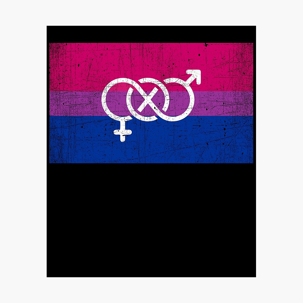 Póster for Sale con la obra «BANDERA BISEXUAL imagen foto