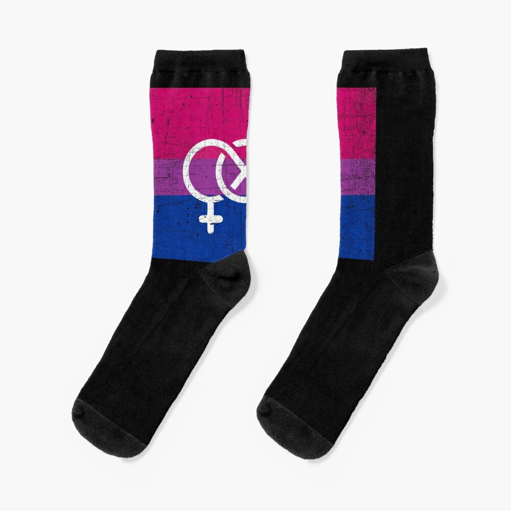 Calcetines for Sale con la obra «BANDERA BISEXUAL foto imagen