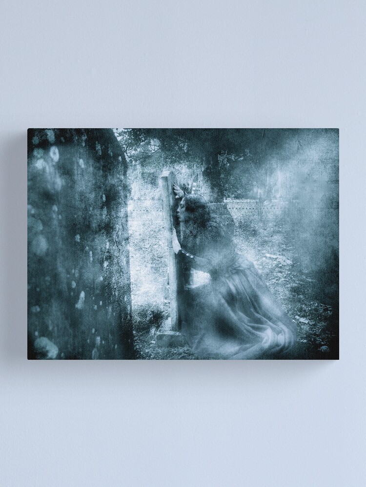 Thumbnail 1 of 3, Canvas Print, Immortal Kiss designed and sold by KatarinaSilva.