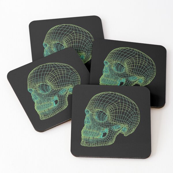 Item preview, DIGITAL SKULL - GREEN DIGITIZED  designed and sold by Jay Bayne.