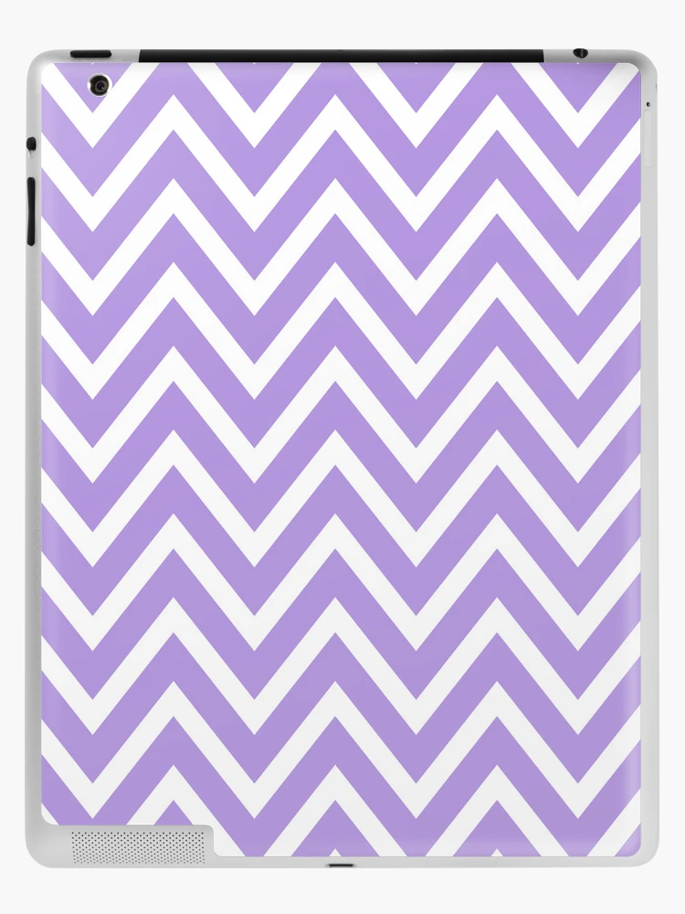 White Chevron Over Purple Grunge Surface - Skin Decal Vinyl Wrap