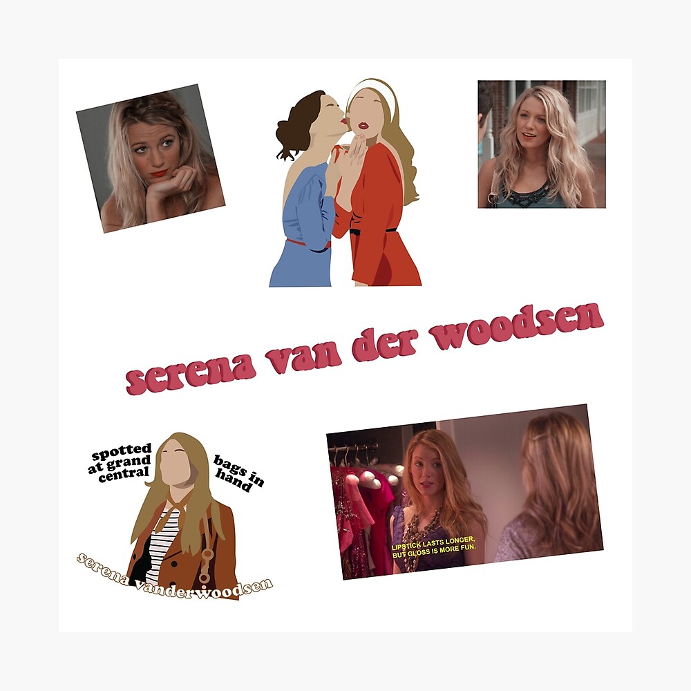 Serena Van Der Woodsen Sticker Pack Poster By Skstickersco Redbubble