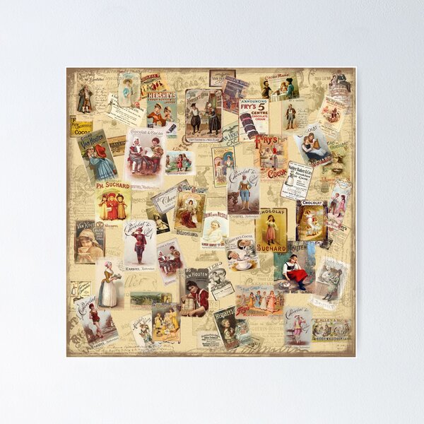 Item preview, CHOCOLATE VINTAGE ADVERTISING designed and sold by UNICORNOMORENA.