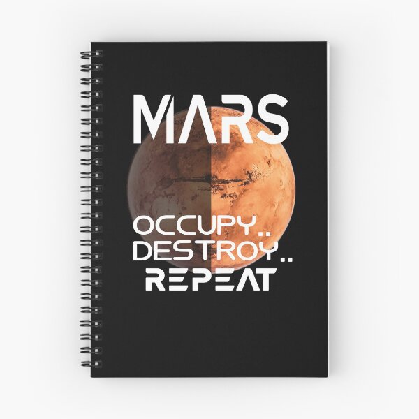 Aperçu de l'œuvre Mars Occupy Destroy Répéter créée et vendue par scrolla.