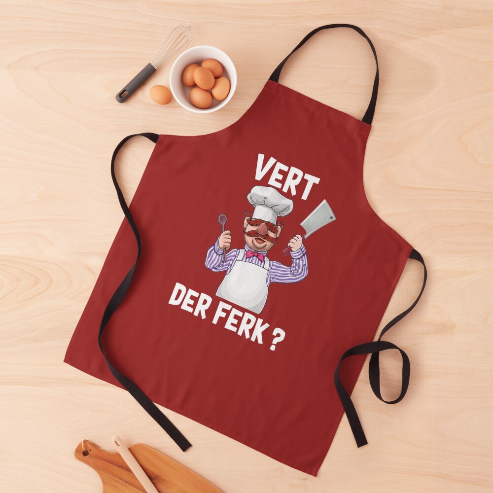 Swedish chef vert der ferk shirt Apron