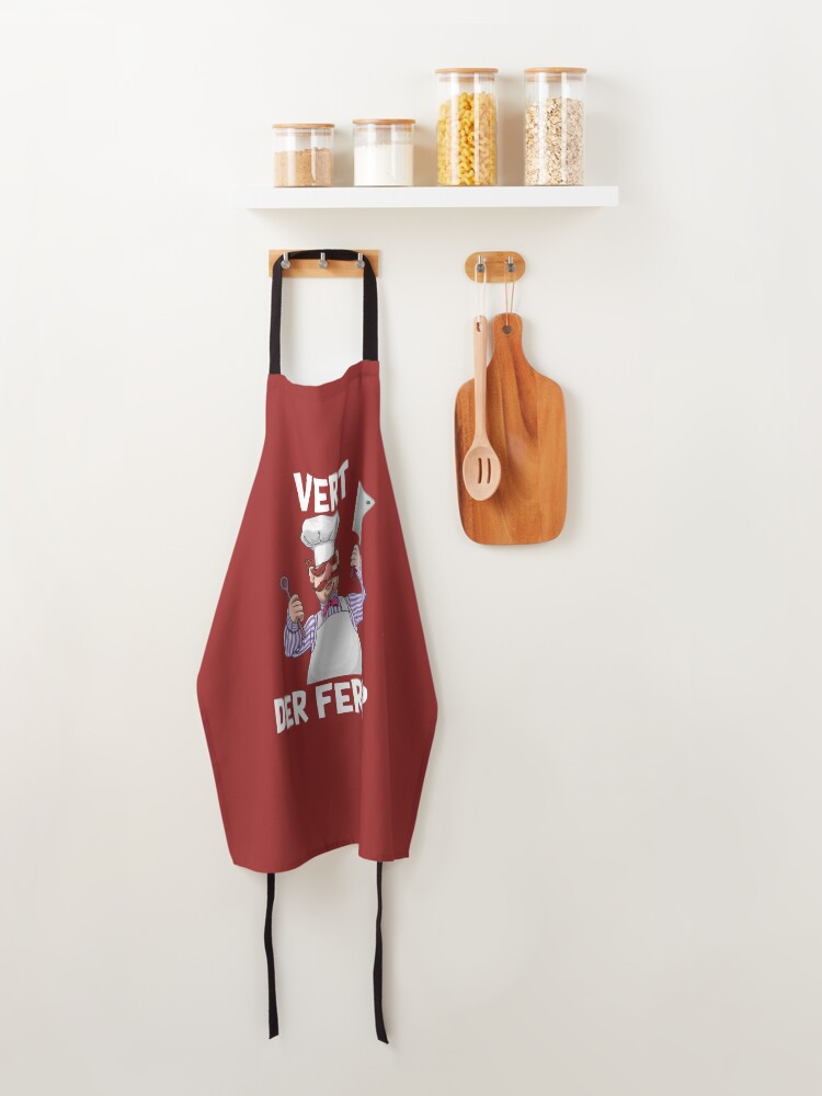 Alternate view of Swedish chef vert der ferk shirt Apron