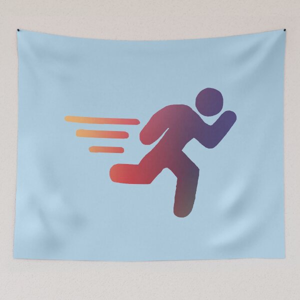 Item preview, Colorful Runner Silhouette designed and sold by BoldNFresh.