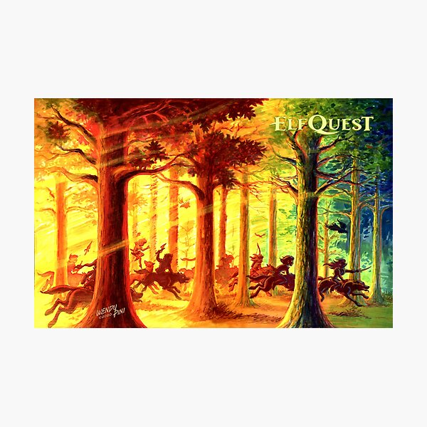 ElfQuest Fire and Flight Photographic Print