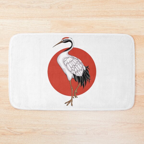 Item preview, Japan flag with Red Crowned Crane  designed and sold by Funny-Vintage.