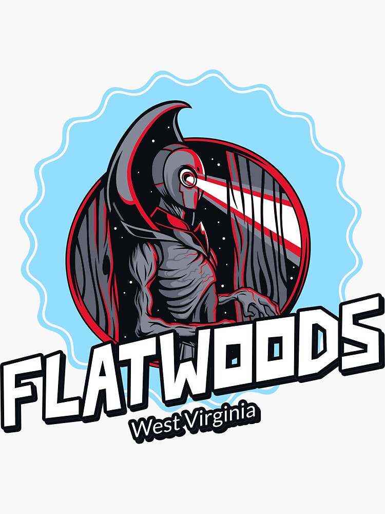 "Visit Flatwoods West Virginia!" Sticker for Sale by AllSeeingArt