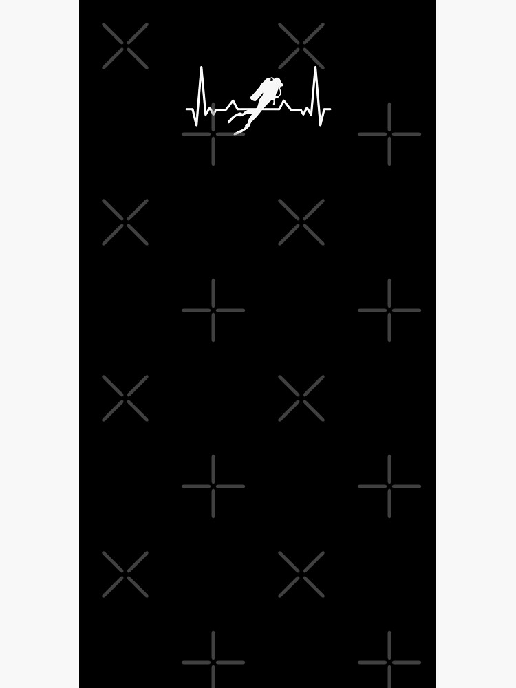 Diving Heartbeat Sea Dive Gift for Diver by Qwerty-Designs