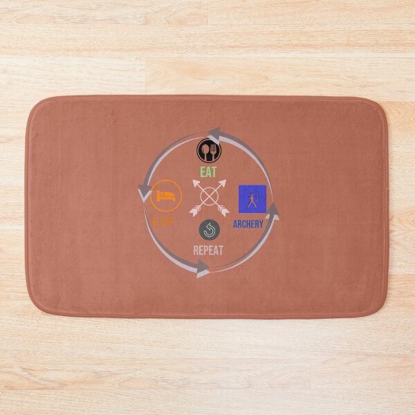 Item preview, Eat sleep archery repeat designed and sold by Natthiya Minimal.