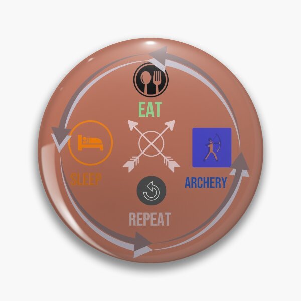 Item preview, Eat sleep archery repeat designed and sold by Natthiya Minimal.