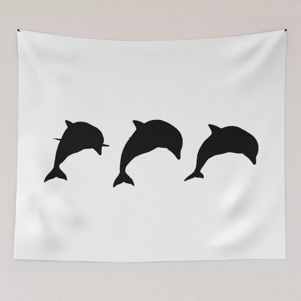Item preview, Three jumping dolphins, silhouette designed and sold by MIRO3D.