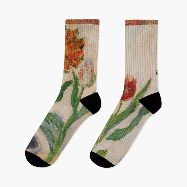 Item preview, Claude Monet - Three Pots of Tulips - Floral Painting designed and sold by NewNomads.