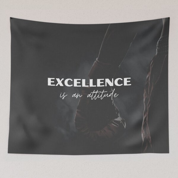 Item preview, Excellence is Not a Skill, It's an Attitude - Faded Red Glove designed and sold by skykarrot.