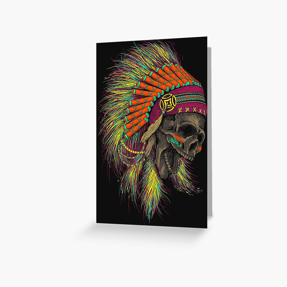 Chief Knockahoma Undead Warrior Home Fine Art Print