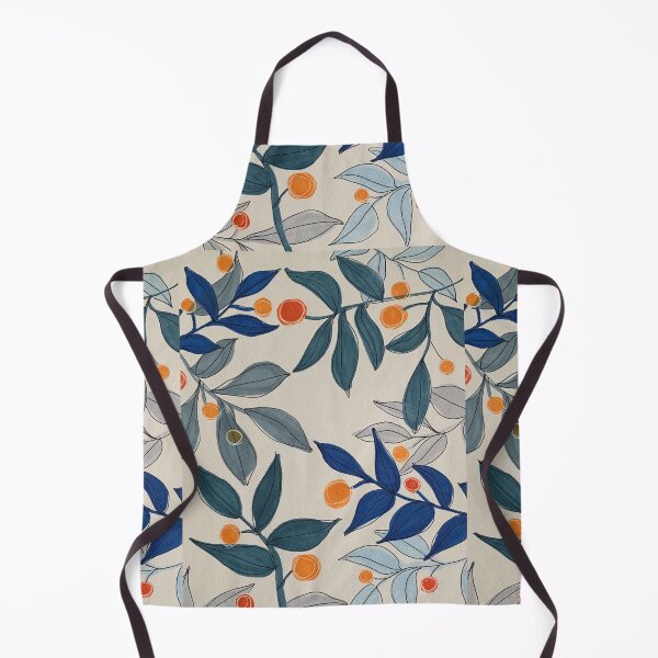 Item preview, Blue Leaf Gold Bud designed and sold by Amelia Dean.