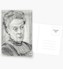 Countess Violet Crawley of Downton Abbey Postkarten