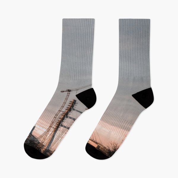 Item preview, Beautiful Sunset Overlooking a Bridge  designed and sold by FetcuAnca.