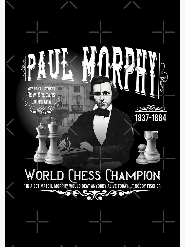 Paul Morphy--Chess Puzzle Art Board Print for Sale by tshdesigns