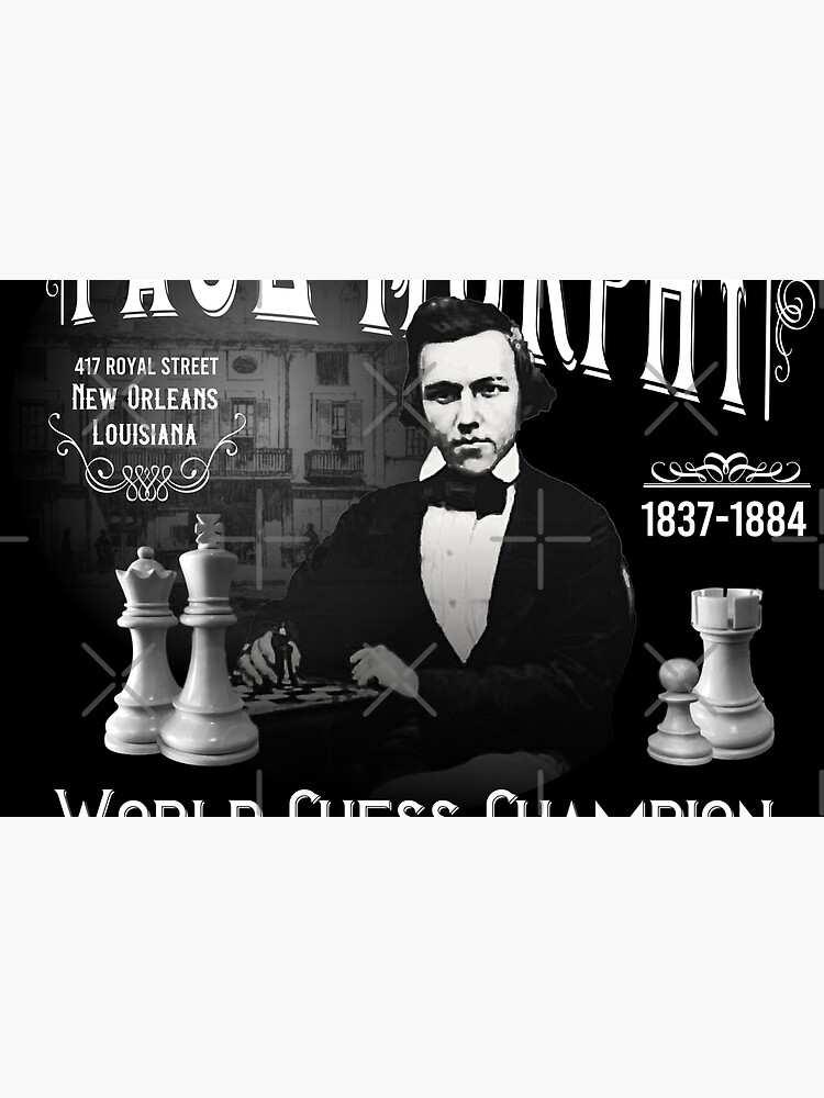 Paul Morphy--Chess Puzzle Art Board Print for Sale by tshdesigns