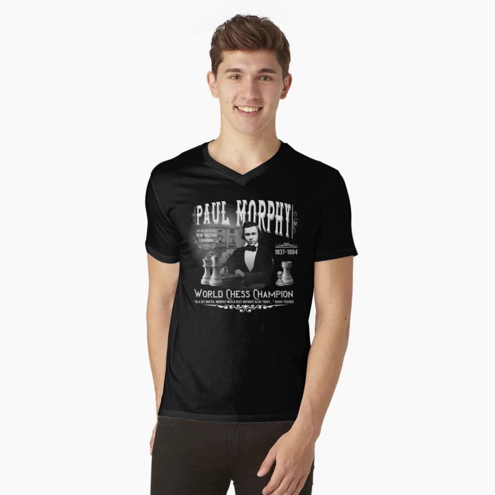 Paul Morphy Greatest of all Time Chess T-Shirt