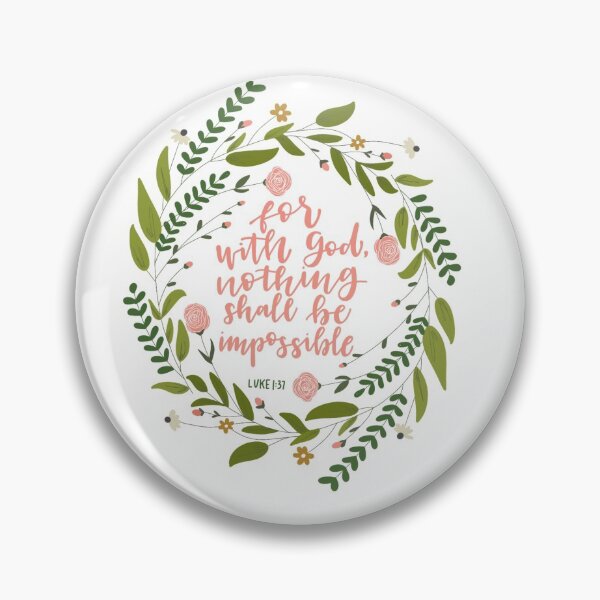 Item preview, Luke 1:37 designed and sold by hat247.