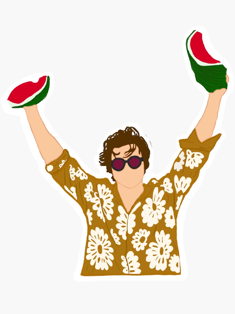 Harry Styles Watermelon Sugar Sticker Sticker For Sale By Micafern Redbubble 0484