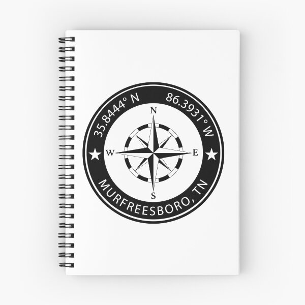 Item preview, Murfreesboro, Tennessee Geographical Coordinates designed and sold by TeeOhGraphics.