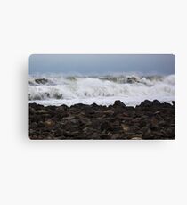 Heavy Surf as a Nor'Easter Pulls out to Sea - North Hampton, NH 03-08-13 Canvas Print