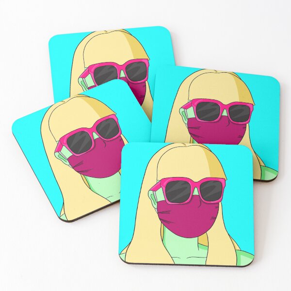 Item preview, Masked Green Girl With Sunglasses  designed and sold by forfun-art.