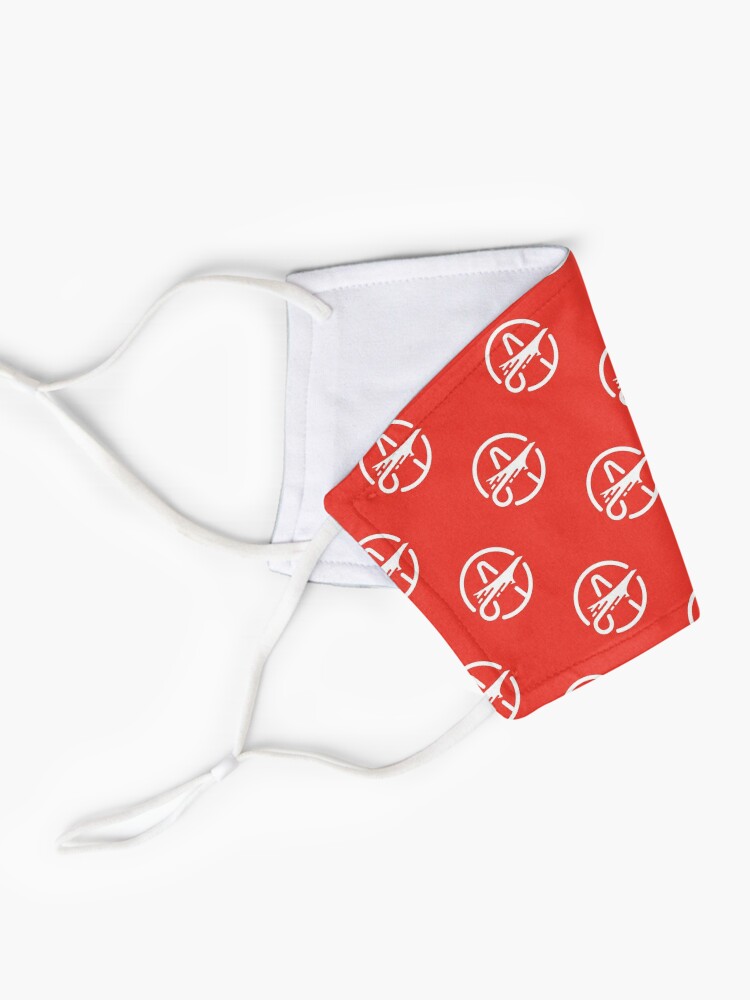 Alternate view of Aeronaut icon red pattern Mask