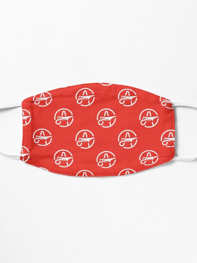 Alternate view of Aeronaut icon red pattern Mask