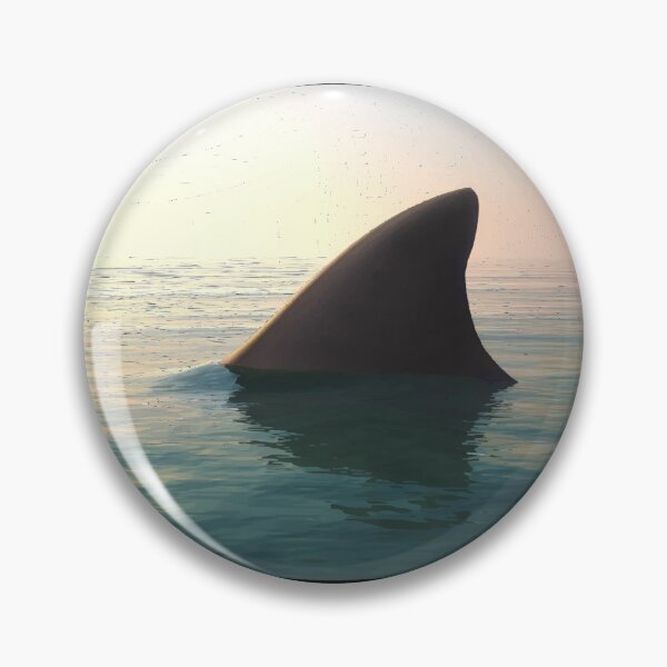 Item preview, Shark fin photo Vectorized designed and sold by Beyond Words.