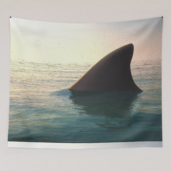 Item preview, Shark fin photo Vectorized designed and sold by Beyond Words.