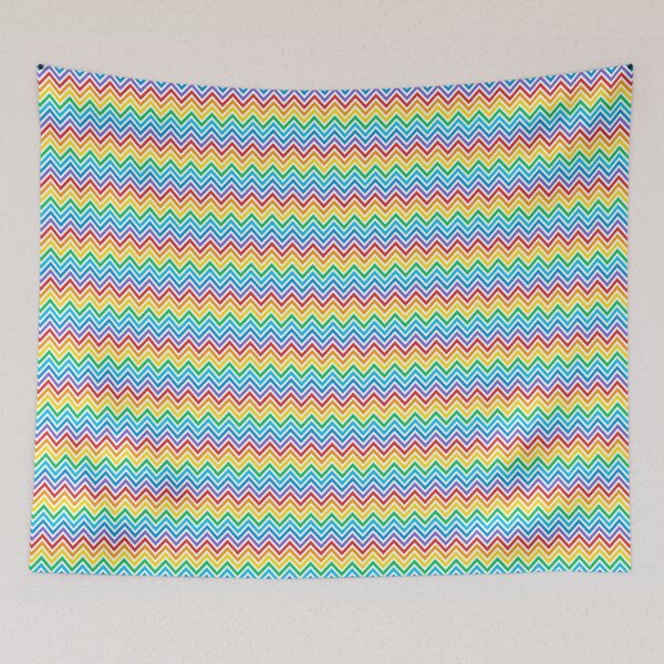 Item preview, Colorful Rainbow Zigzag Geometric Pattern designed and sold by cabgodfrey.