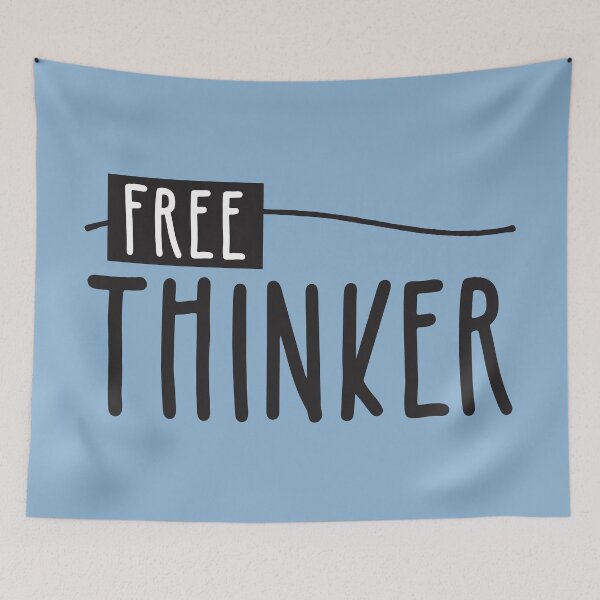 Item preview, Free Thinker designed and sold by BlueZenStudio.