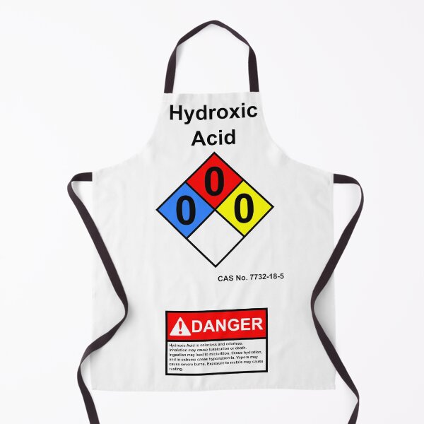 Artikelvorschau, Warnhinweis zu Hydroxic Acid Dihydrogen Monoxide H2O Hoax Joke entworfen und verkauft von downbubble17.