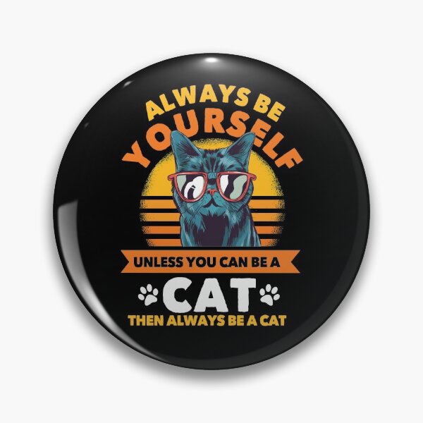T-Shirt Chats Cadeau Drôle Chat Badge