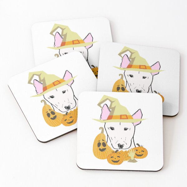 Item preview, Halloween bull-terrier designed and sold by NinaBetterNot.