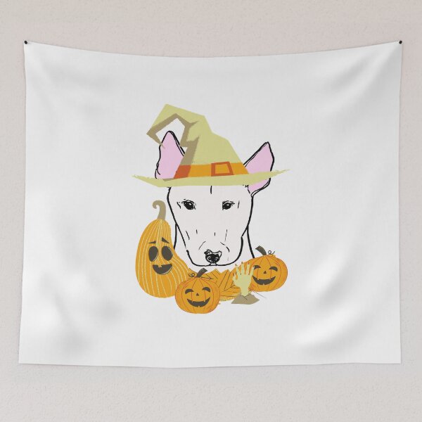 Item preview, Halloween bull-terrier designed and sold by NinaBetterNot.