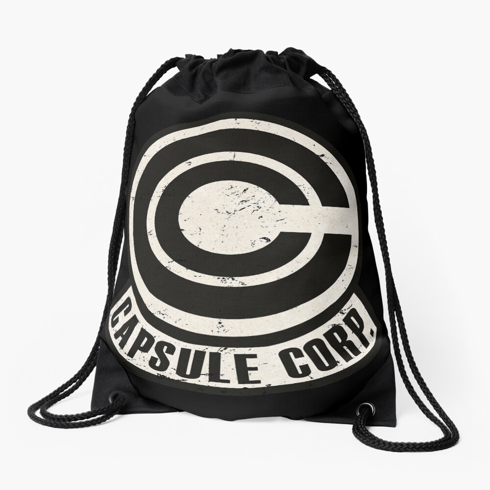 Vintage Capsule corp original logo Drawstring Bag