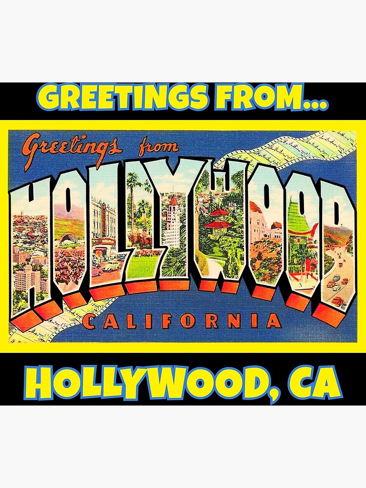 Big Letter Greetings from Los Angeles California Postcard