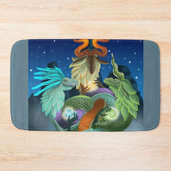 Item preview, The Three Dragons designed and sold by Burning Bee Illustration.