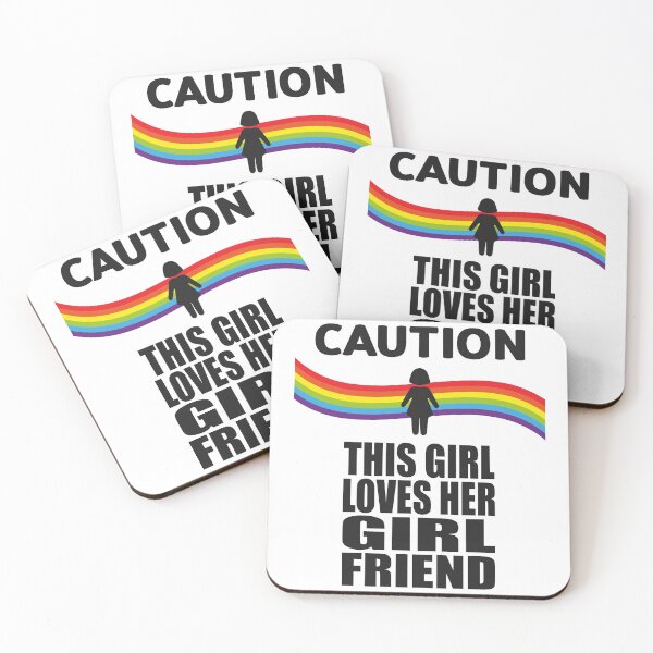 Item preview, CAUTION - THIS GIRL LOVES HER GIRLFRIEND designed and sold by Dwarf-Monkey.